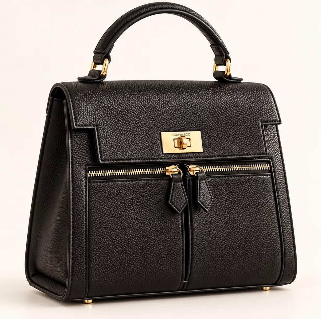 Borsa Diana&Co Firenze Strutturata – Nera