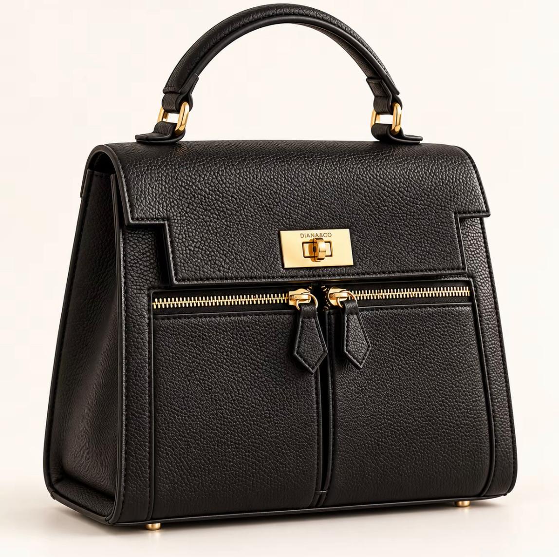 Borsa Diana&Co Firenze Strutturata – Nera