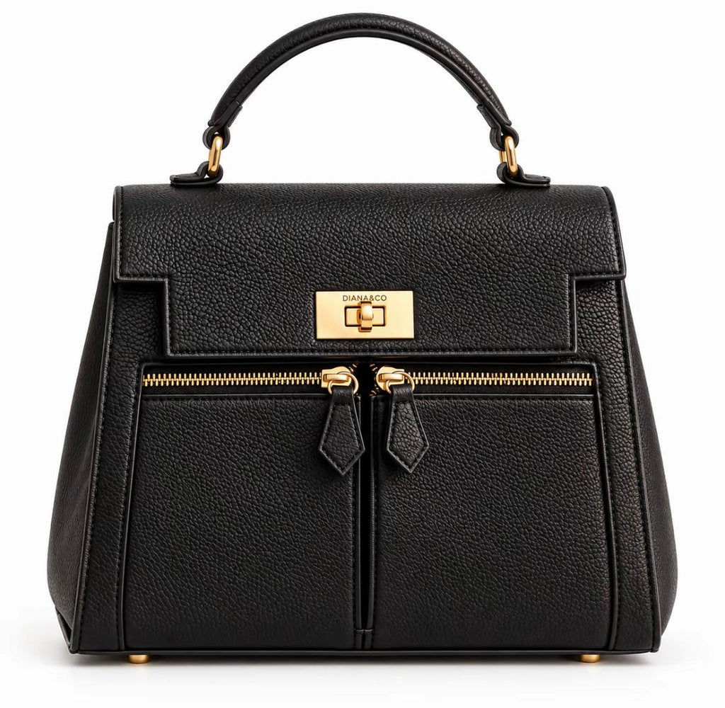 Borsa Diana&Co Firenze Strutturata – Nera