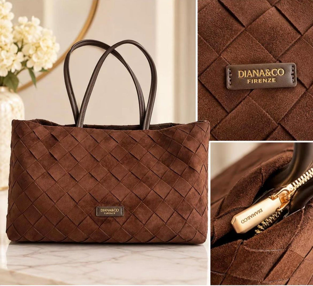 Borsa Diana&Co Firenze Intrecciata – Marrone