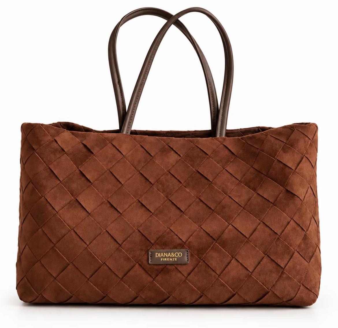 Borsa Diana&Co Firenze Intrecciata – Marrone