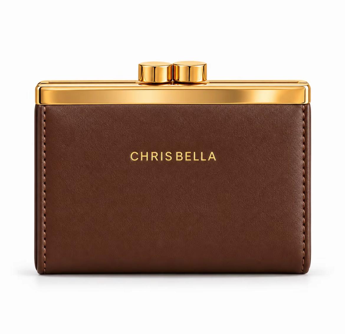 Set Chrisbella – Borsa con fantasia monogram e portafoglio abbinato
